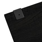 vidaXL Ensemble de meubles salle de bain 5 Pièces noir bois d'ingénierie