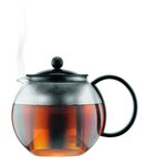 ASSAM - Théiere à piston BODUM   couvercle plastique  filtre en inox  0.5 l