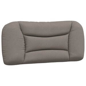 vidaXL Coussin de tête de lit taupe 80 cm tissu