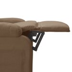 vidaXL Fauteuil inclinable Marron Tissu