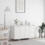 vidaXL Buffet blanc Blanc Bois d'ingénierie 120 x 41 x 75 cm