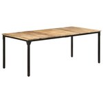 vidaXL Table de salle à manger 200x100x76 cm Bois de manguier solide