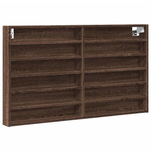 vidaXL Armoire à vitrine chêne marron 100x8 5x58 cm bois d'ingénierie