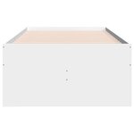 vidaXL Lit de jour avec tiroirs sans matelas blanc 100x200 cm
