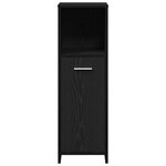 vidaXL Set de meubles de salle de bain 4 pièces chêne noir en bois d'ingénierie