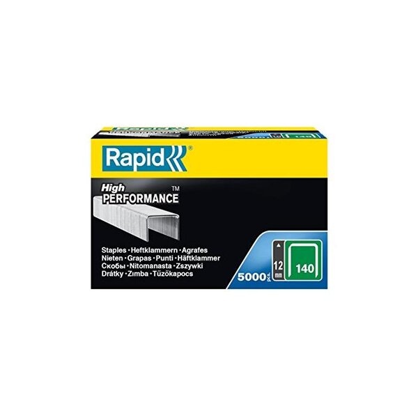 Boite de 5000 agrafes 140/12 Galvanisées RAPID