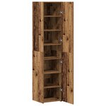 vidaXL Highboard en vieux bois 40x42.5x185 cm en bois reconstitué