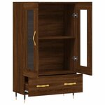 vidaXL Buffet haut chêne marron 69 5x31x115 cm bois d'ingénierie