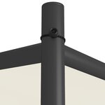 vidaXL Belvédère blanc 3x3 m 180 g/m² tissu et acier