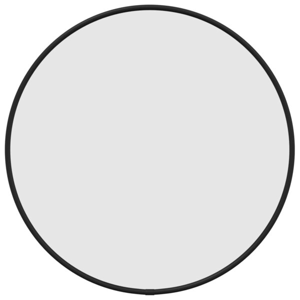 vidaXL Miroir mural Noir Ø 40 cm Rond