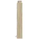 vidaXL Armoire tête de lit avec LED chêne sonoma 160x16 5x103 5 cm