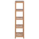 vidaXL Support de rangement de bain 4 niveaux teck massif 42x42x165 cm