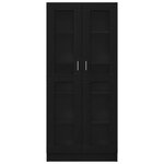 Bibliothèques vidaXL 2 Pièces Chêne Noir 82 5x30 5x185 cm Bois d'ingénierie