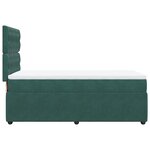 vidaXL Sommier à lattes de lit et matelas Vert foncé 80x200 cm Velours