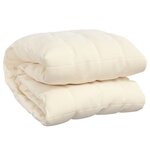 vidaXL Couverture lestée Crème clair 220x230 cm 11 kg Tissu
