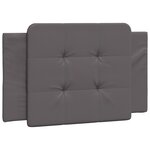 vidaXL Cadre de lit sans matelas gris 100x200 cm similicuir