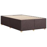 vidaXL Cadre de lit Marron foncé 120x200 cm Tissu