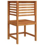 Chaise d'angle de jardin vidaXL en bois massif d'acacia