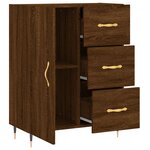 vidaXL Buffet chêne marron 69 5x34x90 cm bois d'ingénierie