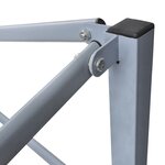 vidaXL Tente pliable avec 4 parois Crème 3 x 3 m