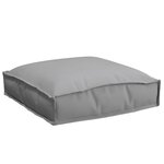 vidaXL Coussins de Palette pour Siège 4 Pièces Gris 40x40x8 cm Tissu Oxford