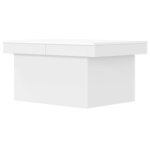 vidaXL Table basse blanc 80x55x40 cm bois d'ingénierie