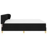 vidaXL Lit Box Spring avec Matelas - Noir  200x200 cm Tissu