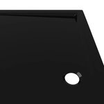 vidaXL Receveur de douche rectangulaire ABS Noir 80x120 cm