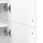 vidaXL Armoire à chaussures Blanc 80x39x178 cm Bois d'ingénierie