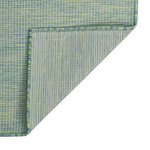 vidaXL Tapis à tissage plat d'extérieur 80x150 cm Turquoise