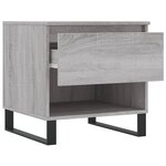 vidaXL Tables basses 2 Pièces sonoma gris 50x46x50 cm bois d'ingénierie