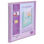 Classeur 4 Anneaux 15mm Polypropylène Kreacover Pastel - A4 - Couleurs Assorties - X 20 - Exacompta