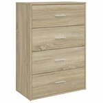 vidaXL Buffet chêne sonoma 60x31x84 cm bois d'ingénierie