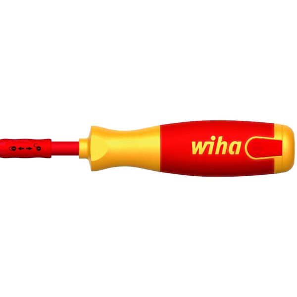 Wiha tournevis avec 6 porte-embouts électrique à fente liftup