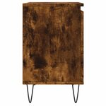vidaXL Table de chevet chêne fumé 40x30x50 cm bois d'ingénierie