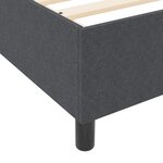 vidaXL Lit à Ressorts avec Matelas Gris Foncé 120x200 cm Tissu en Velours Côtelé
