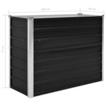 vidaXL Lit surélevé de jardin Anthracite 100x40x77 cm Acier galvanisé