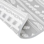 vidaXL Tapis d'extérieur gris Ø160 cm PP