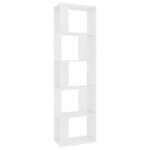 vidaXL Bibliothèque/Séparateur de pièce Blanc Bois d’ingénierie