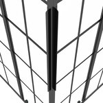 vidaXL Cabine de douche ESG dépoli 80x80x180 cm Noir