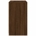 vidaXL Armoire latérale avec lumières LED chêne marron bois ingénierie