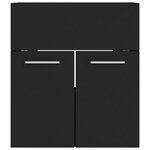vidaXL Armoire d'évier Noir 41x38 5x46 cm Aggloméré
