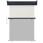vidaXL Auvent latéral de balcon 120x250 cm Crème