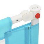 vidaXL Barrière de sécurité de lit d'enfant Bleu 100x25 cm Tissu