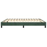 vidaXL Cadre de lit Vert foncé 180x200 cm Velours