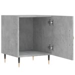 vidaXL Tables de chevet 2 Pièces gris béton 40x40x50 cm bois d’ingénierie