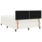 vidaXL Lit à ressorts avec matelas crème 160x200 cm en velours côtelé