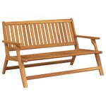 vidaXL Chaises de jardin avec table 4 Pièces en bois massif d'acacia