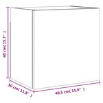 vidaXL Meuble TV mural chêne marron 40 5x30x40 cm bois d'ingénierie
