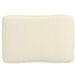 vidaXL Ensemble de coussins de palette 3 pièces Crème en tissu Oxford